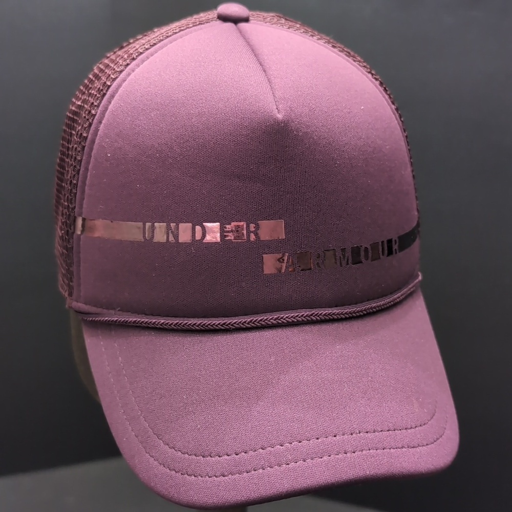 Under Armour Women's Purple Mesh, Snapback Trucker Hat.
